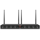 Mikrofony bezprzewodowe 8 kanałowe Shudder SDR1083 4x mikrofony doręczne i 4x bodypack z akcesoriami-6842