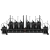 Mikrofony bezprzewodowe 8 kanałowe Shudder SDR1084 8 mikroportów typu bodypack z akcesoriami