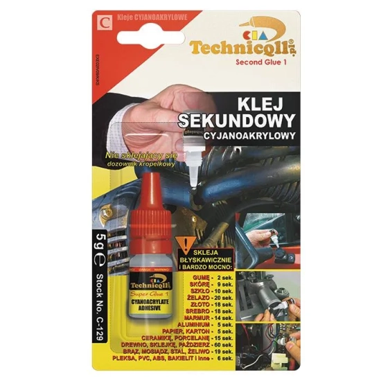 Klej sekundowy cyjanoakrylowy 5g Technicqll