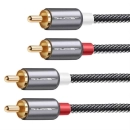 Kabel wtyk 2 RCA - 2RCA 10m Shudder PREMIUM cinch - cinch czincz - czincz -7162