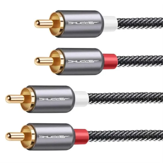Kabel wtyk 2 RCA - 2RCA 10m Shudder PREMIUM cinch - cinch czincz - czincz -7162