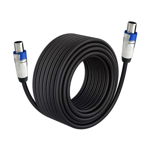 Kabel Speakon - Speakon Shudder przewód PREMIUM Line 5m OFC metalowy wtyk bawełna -7247