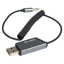 Transmiter Bluetooth do AUX zasilany USB z szybką aktywacją Siri / Asystenta Google