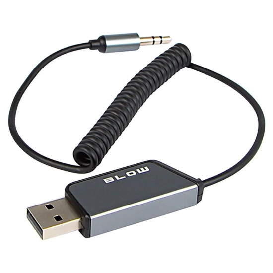 Transmiter Bluetooth do AUX zasilany USB z szybką aktywacją Siri / Asystenta Google