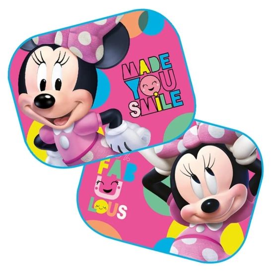 Osłonki przeciwsłoneczne na szybę samochodu Myszka Minnie Mini zasłonki rolety 2szt.