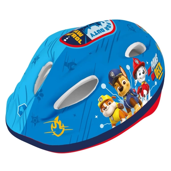 Kask rowerowy Psi Patrol chłopięcy niebieski Chase Marshall Rubble Paw Patrol 52 - 56 cm M-8030