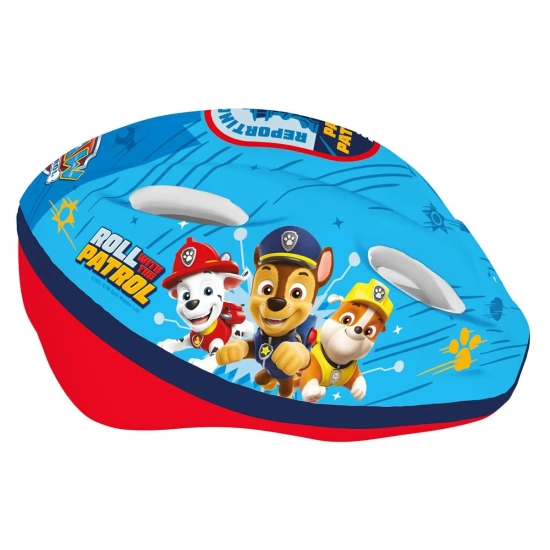 Kask rowerowy Psi Patrol chłopięcy niebieski Chase Marshall Rubble Paw Patrol 52 - 56 cm M-8035