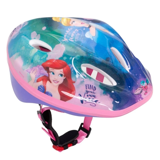 Kask rowerowy Princess dziewczęcy z księżniczkami Ariel Kopciuszek Roszpunka Arielka księżniczki 52 - 56 cm M