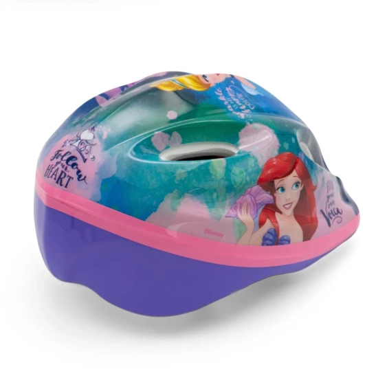 Kask rowerowy Princess dziewczęcy z księżniczkami Ariel Kopciuszek Roszpunka Arielka księżniczki 52 - 56 cm M-8049