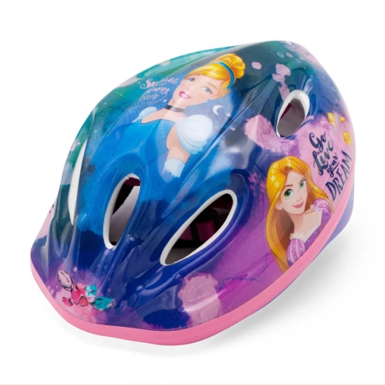 Kask rowerowy Princess dziewczęcy z księżniczkami Ariel Kopciuszek Roszpunka Arielka księżniczki 52 - 56 cm M-8053