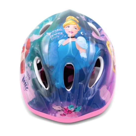 Kask rowerowy Princess dziewczęcy z księżniczkami Ariel Kopciuszek Roszpunka Arielka księżniczki 52 - 56 cm M-8055