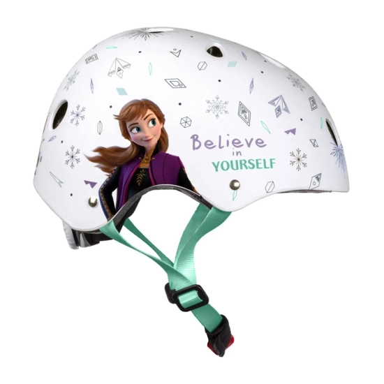 Kask sportowy Kraina Lodu Frozen biały Anna Elsa Olaf 52 - 56 cm M-8078