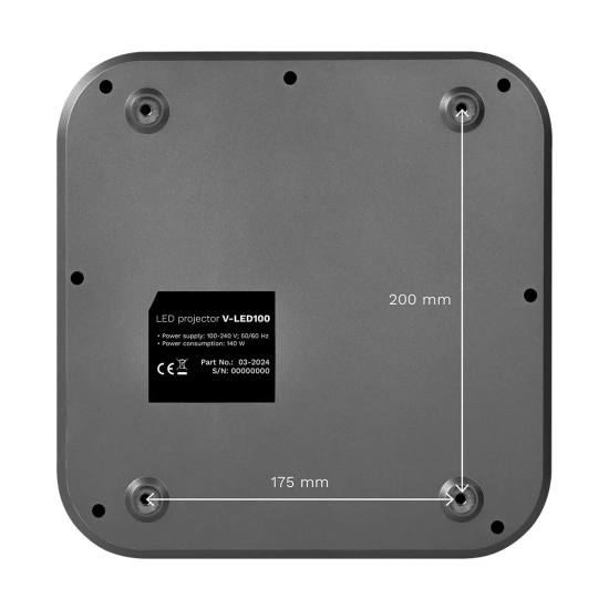 Projektor obrazu LED FullHD Android V-LED100 Wi-Fi HDMI 50