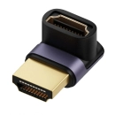 Przejściówka adaptor złącze HDMI wtyk - gniazdo kątowe 90 stopni góra 8K 60Hz 4K 120Hz