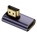 Przejściówka adaptor złącze HDMI 2.1 wtyk - gniazdo kątowe 90 stopni lewe 8K 60Hz 4K 120Hz