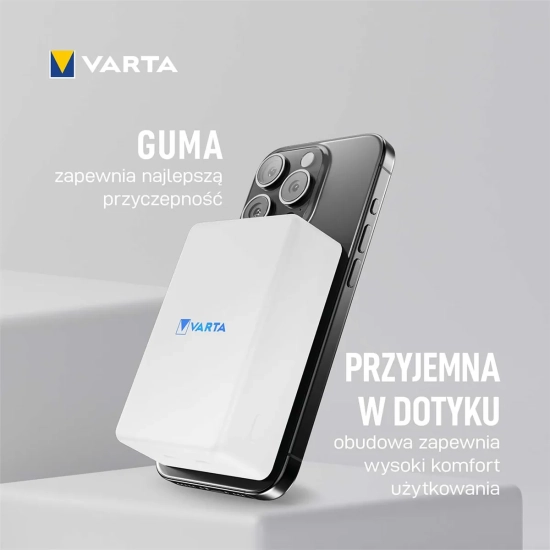 Power Bank 5000mAh Wireless Mag Pro bezprzewodowy Power Bank z ładowarką indukcyjną MagSafe VARTA-8818