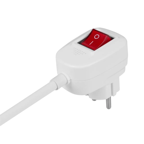 Przedłużacz sieciowy snake 1.5m regulowany 5 gniazd + 2x USB z uziemieniem i wyłącznikiem ruchomy-8879